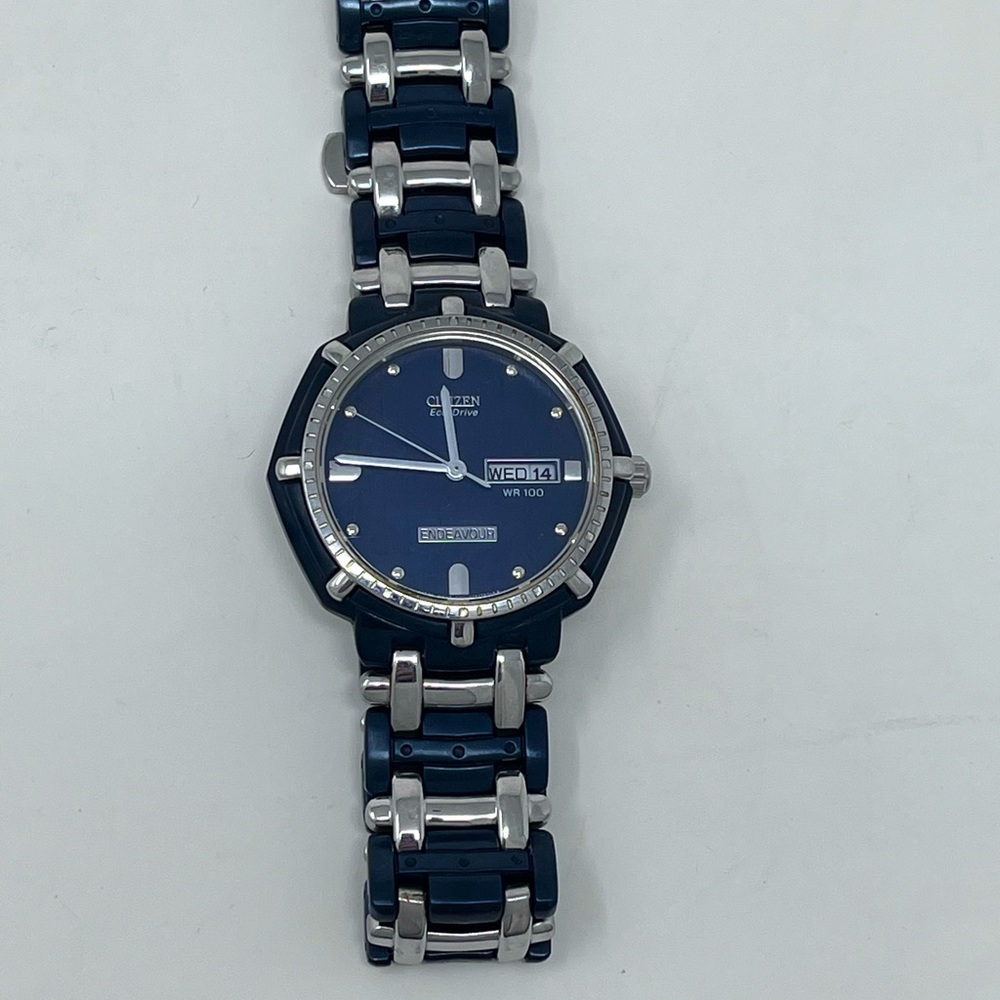 Citizen Eco-Drive Endeavor Black and Silver Men's Watch